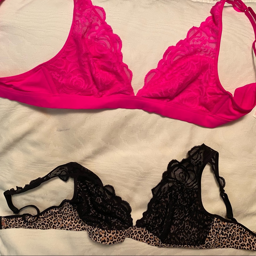 Set of two (2) PINK Victoria’s Secret bralettes